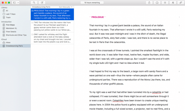 smooth writing app for mac